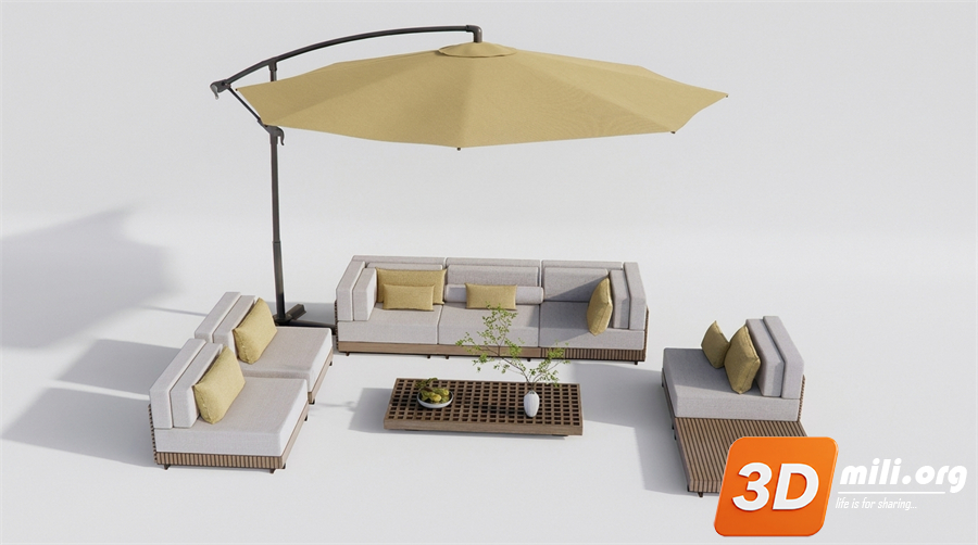 Outdoor Sofa Skp Files